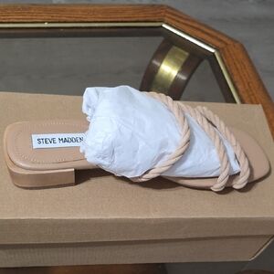 Steve Madden Nude Rope Strap Sandals